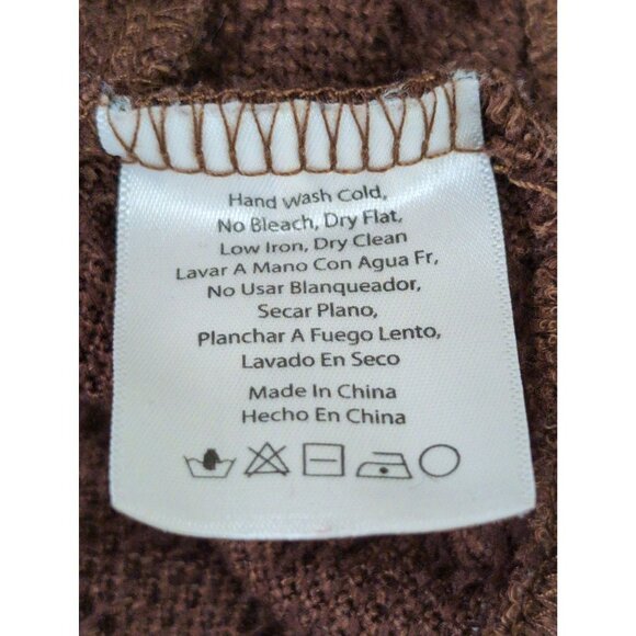 Altard State Crop Knit Bandeau Top Womens XS Brown Balloon Sleeve Boho Festival - Picture 6 of 8